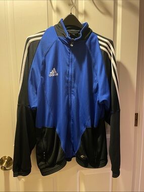 Vintage Adidas Climacool Men's Track Jacket Size M Black/Blue